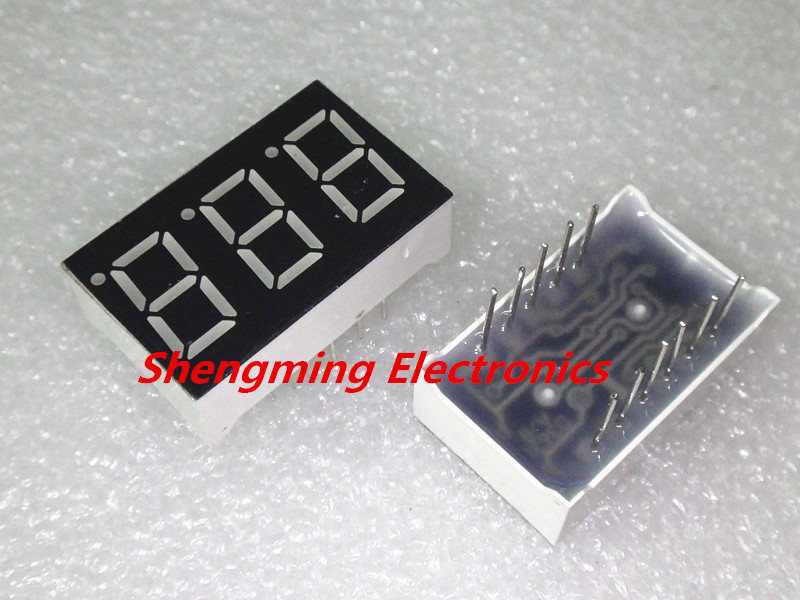 10PCS 0.36 inch 3 digit Red Led display 7 segment Common Anode