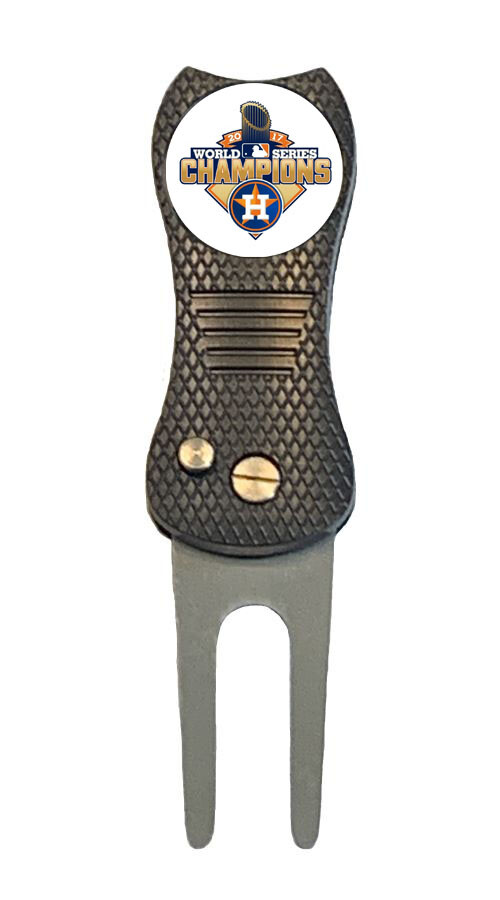 2017 Houston Astros World Series MLB Golf Ball Marker + Switchblade Divot Tool