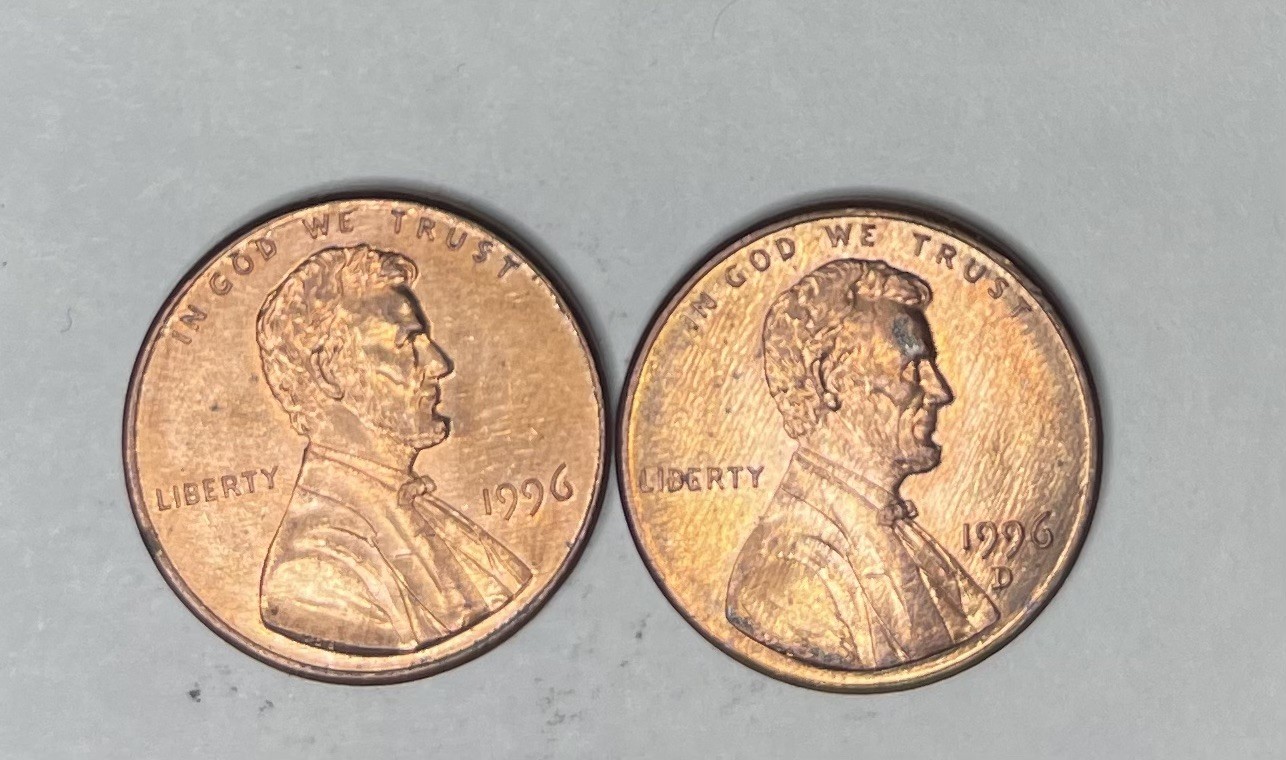 1996 P&D Lincoln Penny Cent Set **FREE SHIPPING**