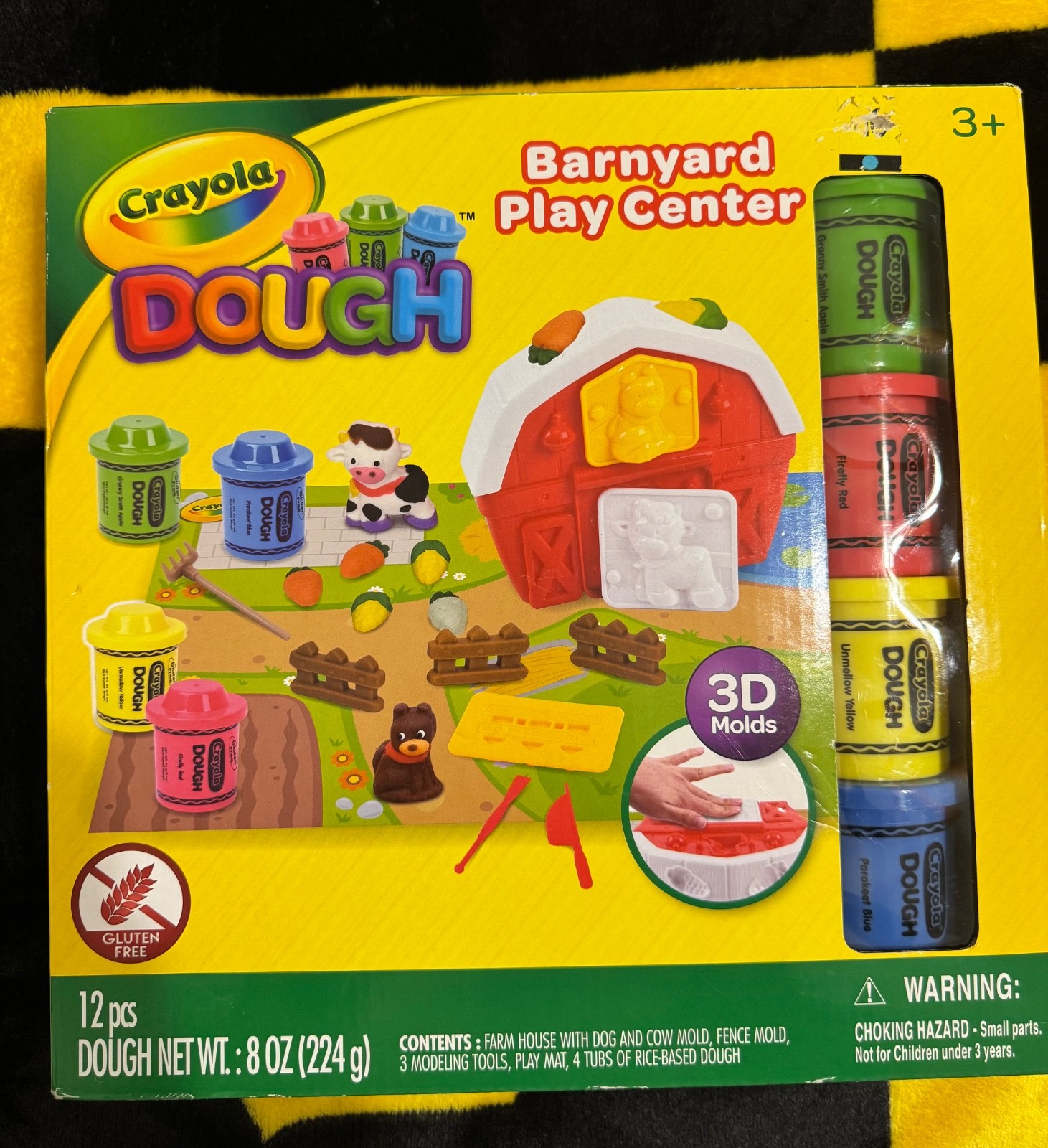 Crayola Dough Barnyard Play Center, 3D Molds, 12 Pcs, 2021, Farm Animals, New OB