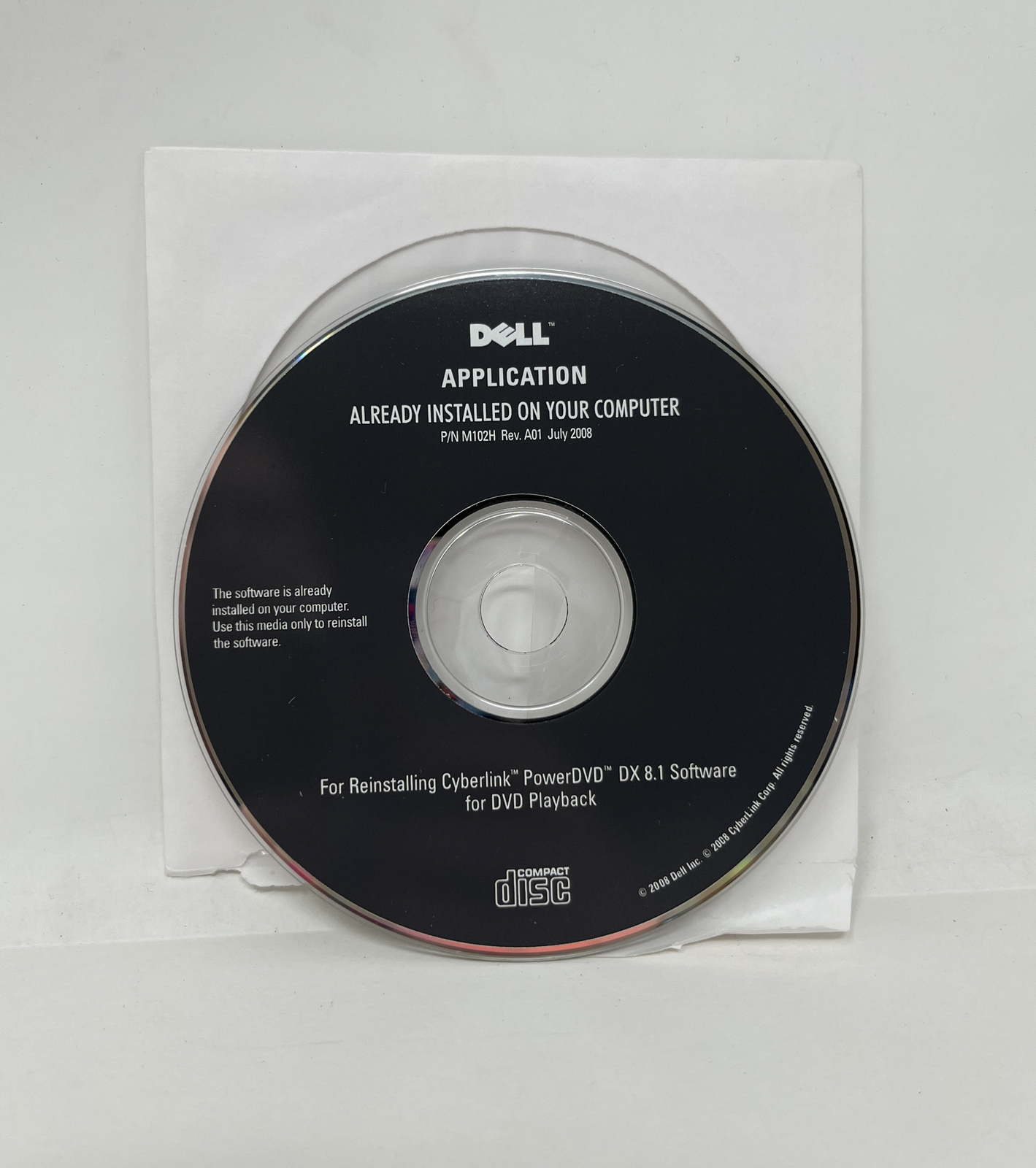 Dell Application Cyberlink Power DVD DX 8.1 DVD Playback Software