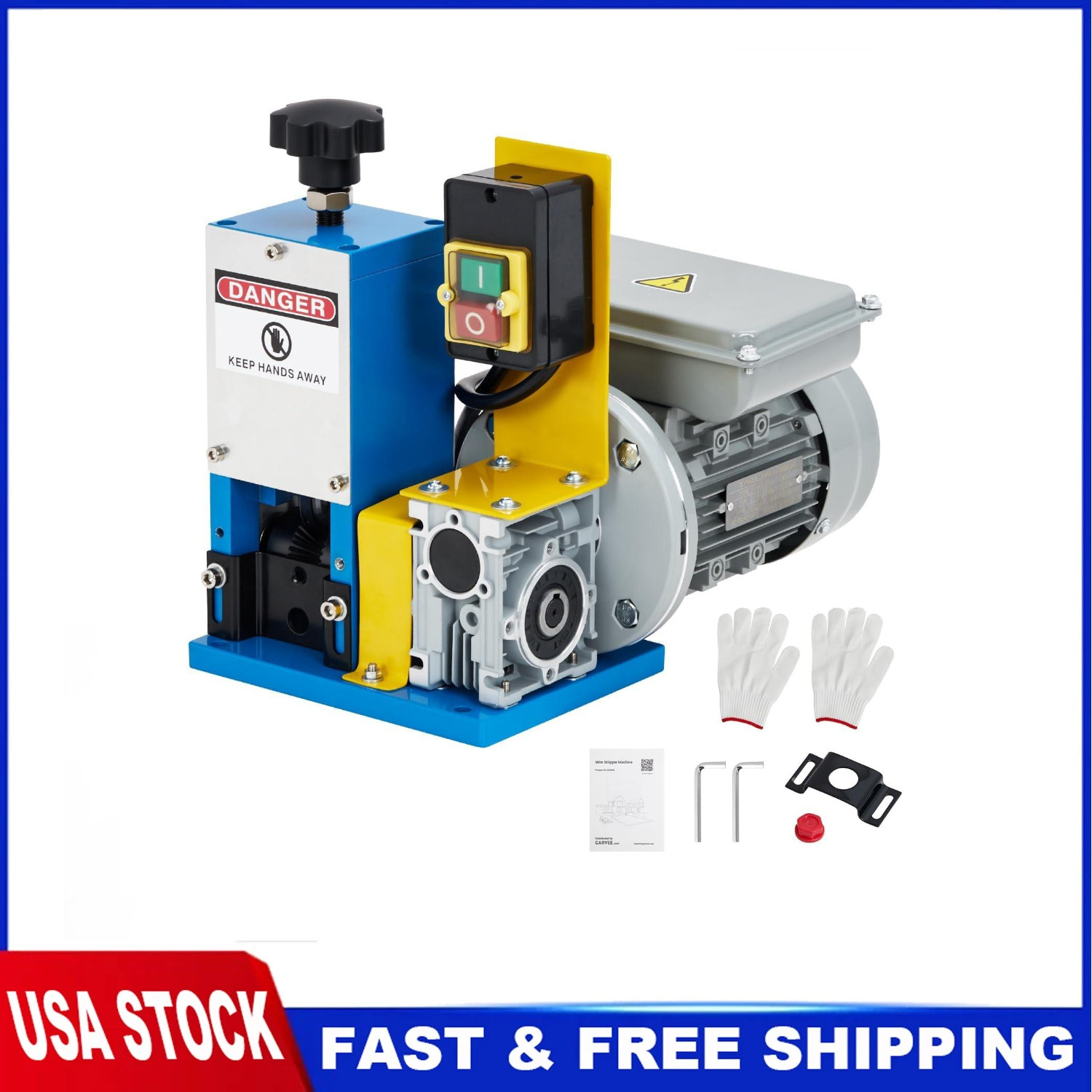Wire Stripper Machine, 0.06"-1" Automatic Electric Wire Stripping Tool 5 Channel