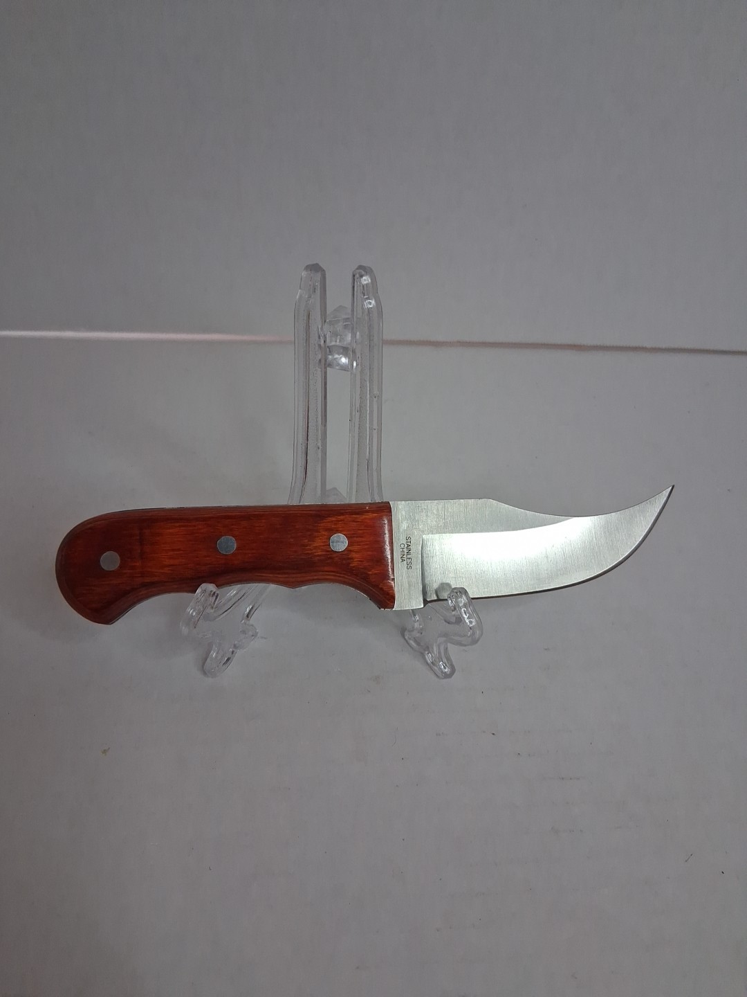 FULL TANG SHORT SKINNER  Pakkawood fixed blade knife 6 1/4" WITH SHEATH