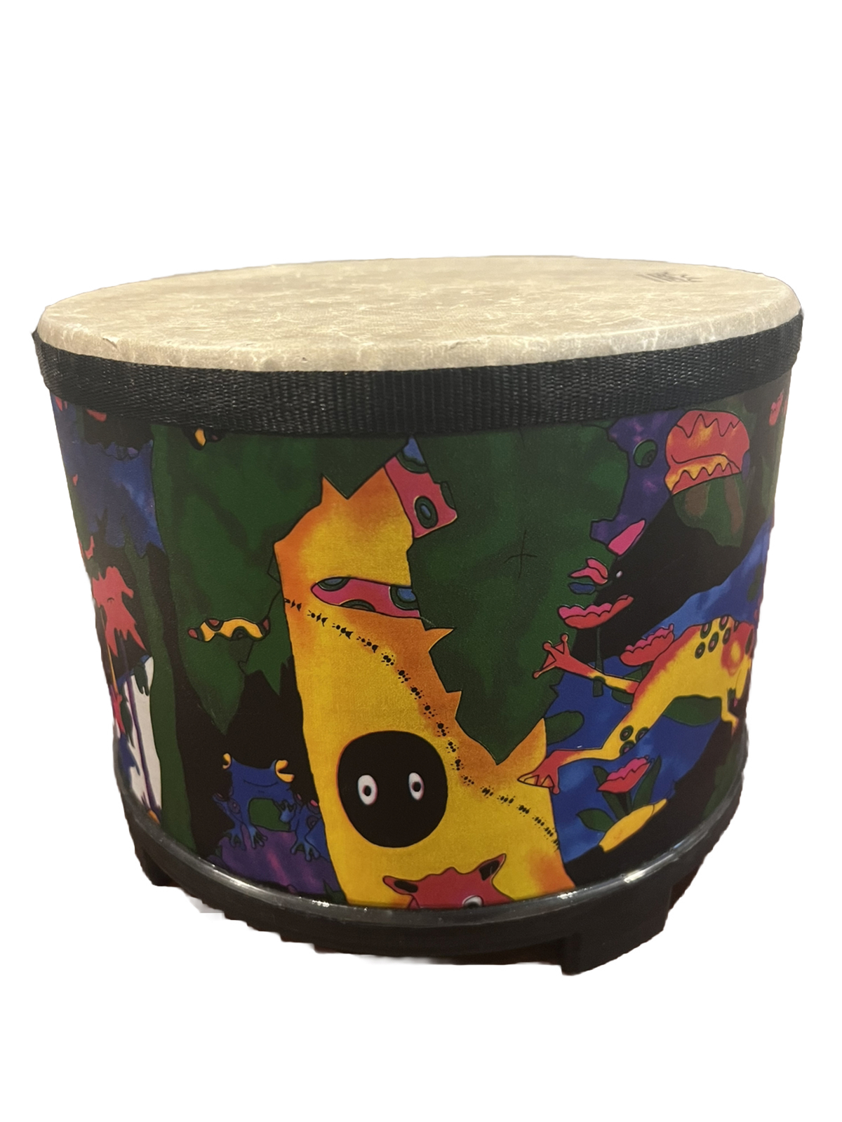 Remo Kids Percussion Rain Forest Floor Tom Drum 10” - No Drumsticks