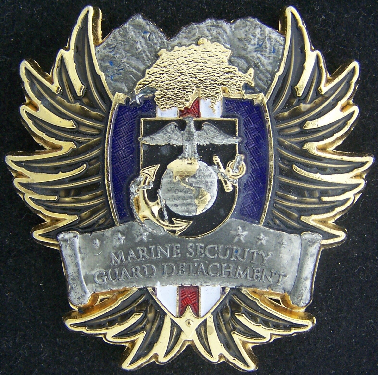 Marine Security Guard MSG Detachment Geneva Switzerland Challenge Coin