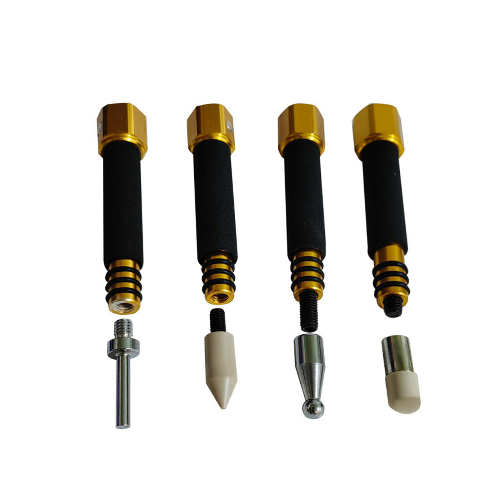 Professional 4x Premium PDR Tappers w/ Tips Paintless Dent Repair Knockdown kits