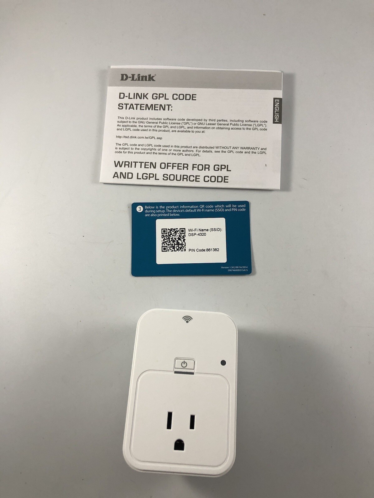 D-Link Mydlink Wi-Fi Smart Plug DSP-W215 I2.3