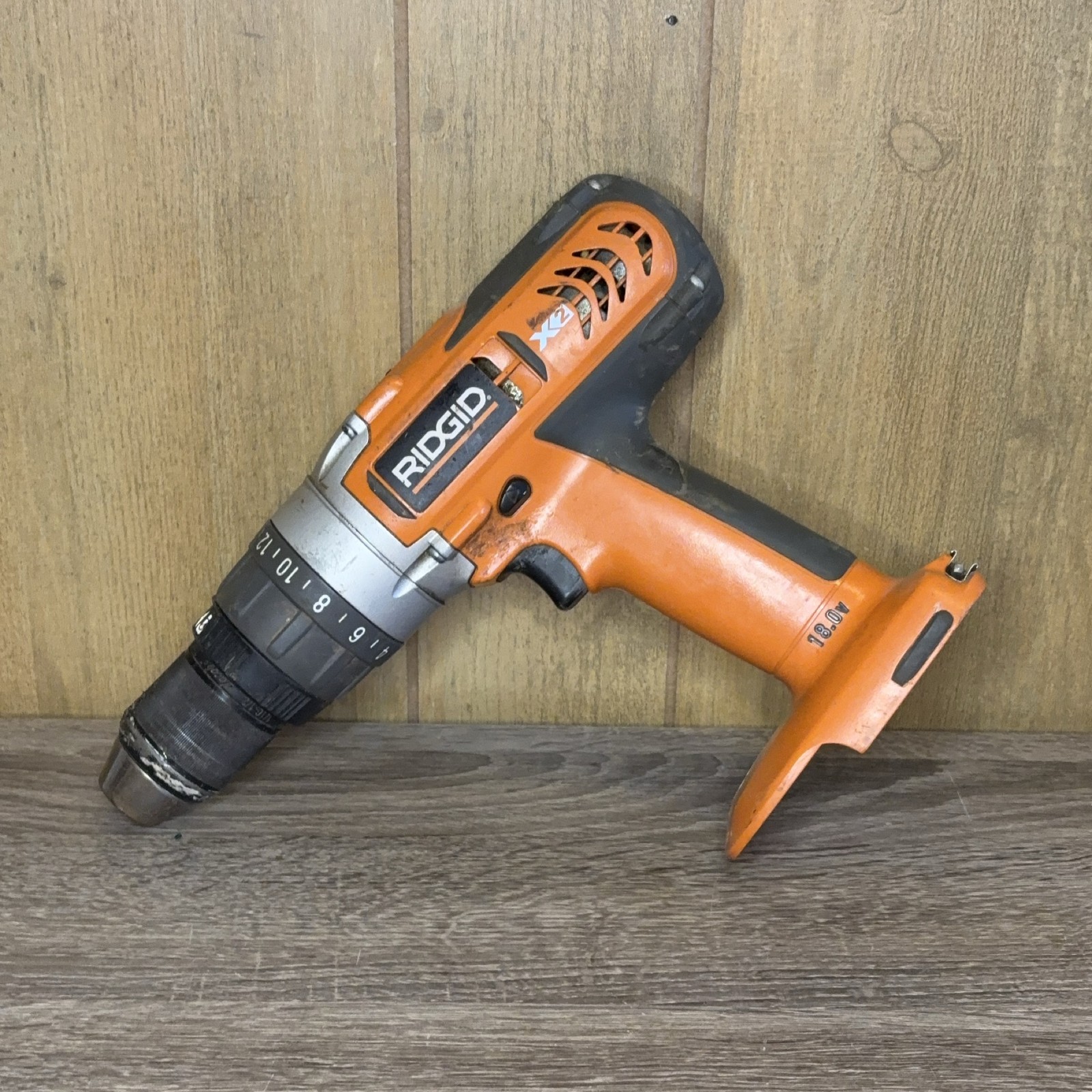 RIDGID R8411503 Cordless Hammer Drill 18V 1/2" Keyless Chuck Compact Tested