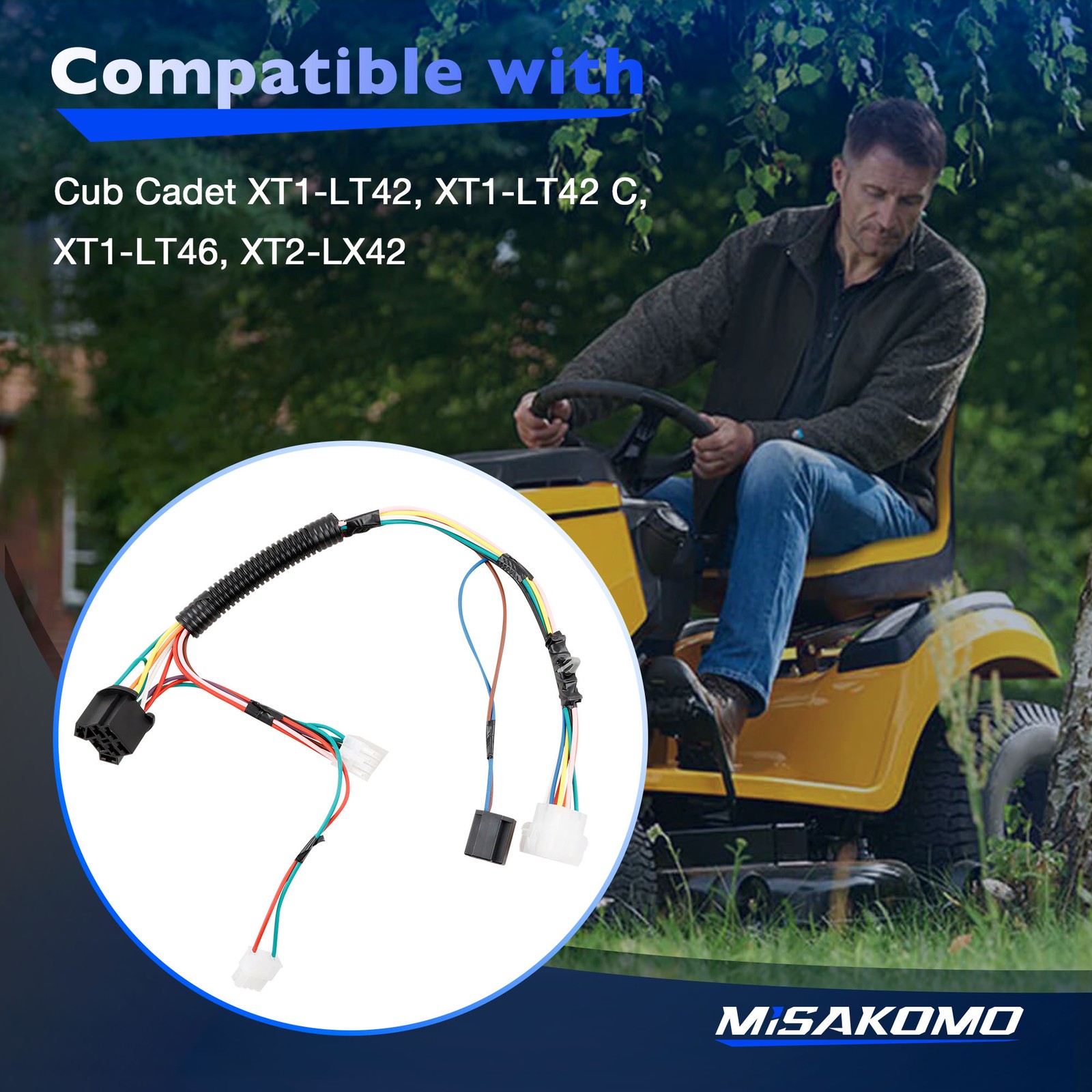 925-06261 Lawn Tractor Wiring Harness For Cub Cadet XT1-LT42 XT1-LT46 XT2-LX42