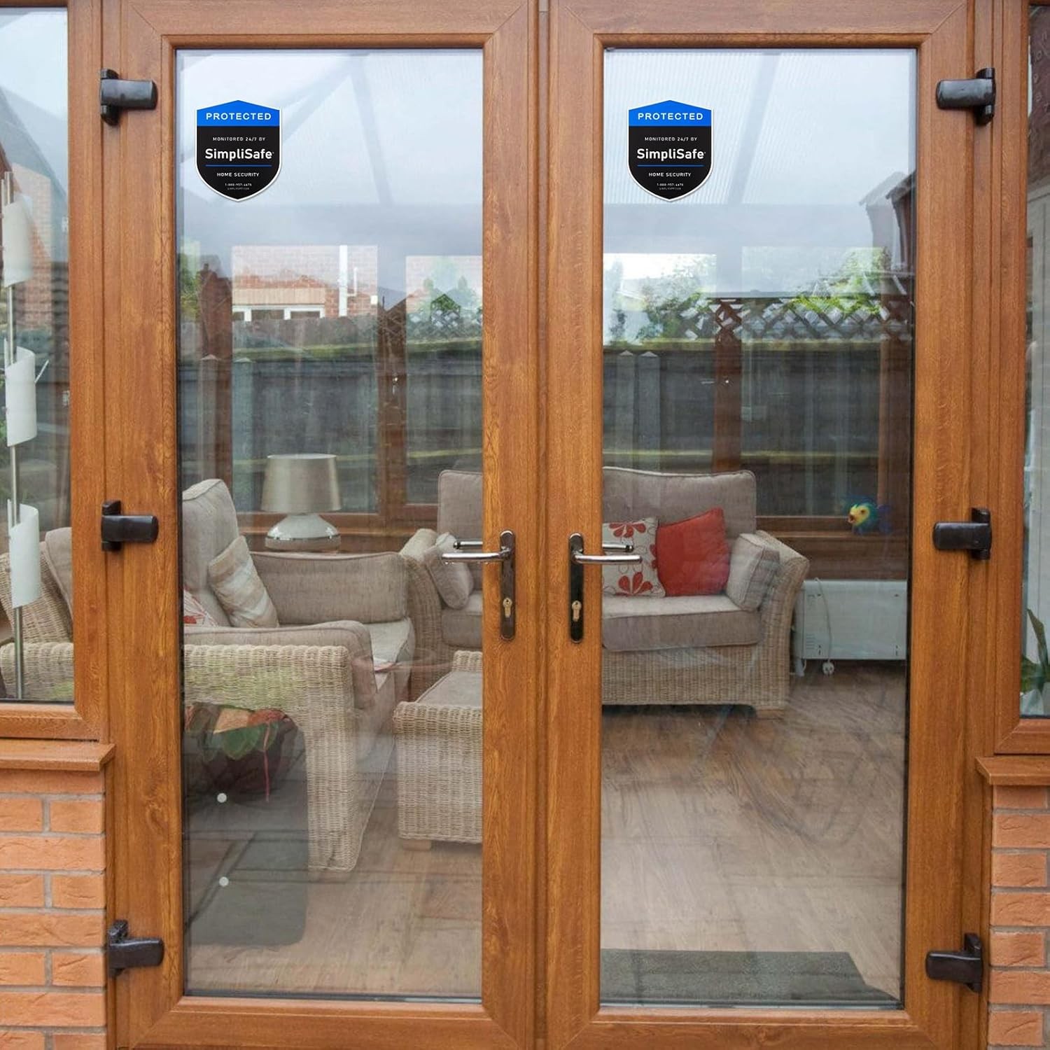 3PCS Yard Sign Compatible for Simplisafe Home Security System And 3PCS Door