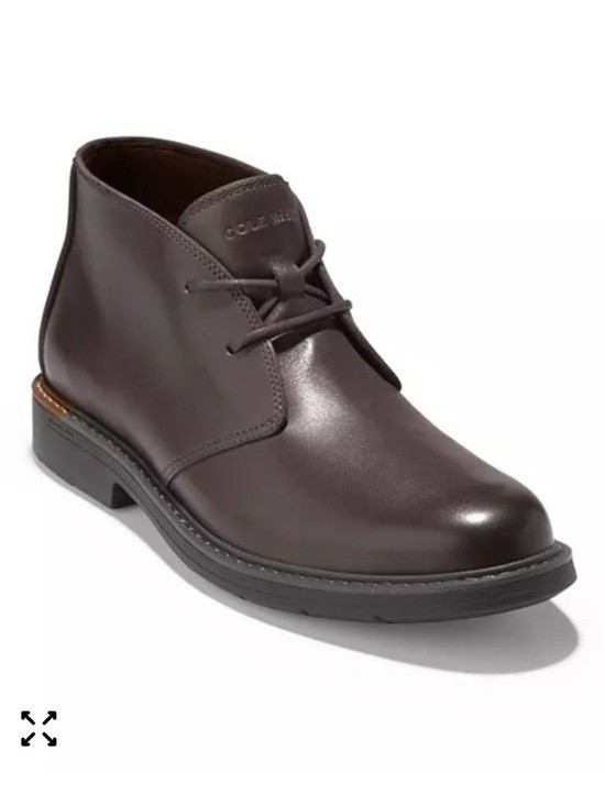 🌻NEW w/tag Cole Haan Grand.ØS Go-To Lace Brown Leather Chukka Boots Men's 11.5
