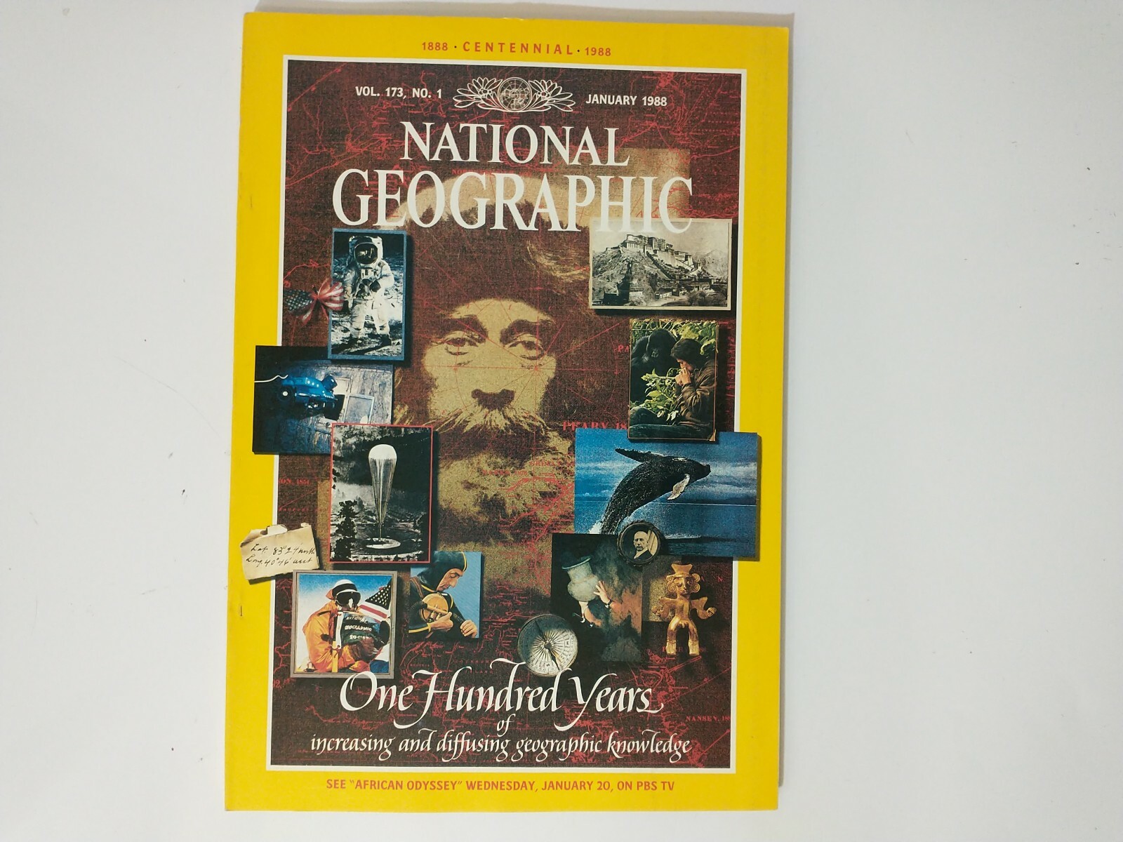 National Geographic Magazine VTG Back Issue January 1988 Our Society's Founding