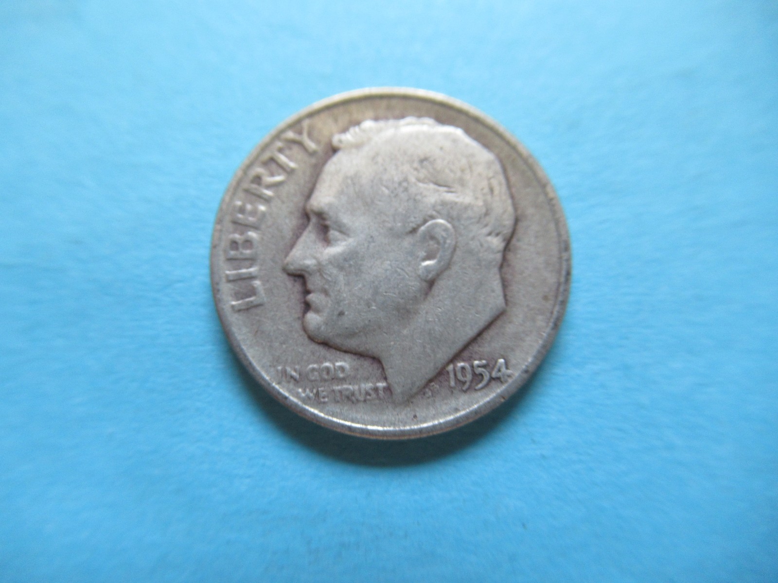 1954-S Roosevelt Silver Dime G - VG FREE SHIPPING r