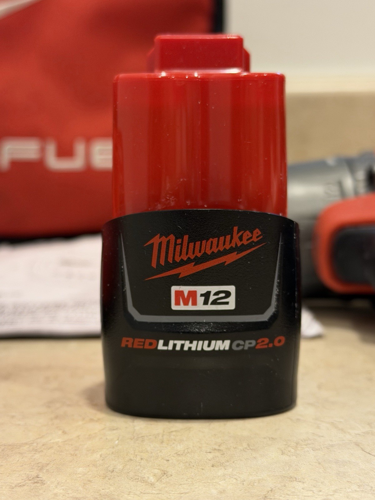 Milwaukee M12 FUEL 3404-20 1/2in Hammer Drill/Driver w/ 2.0btry +Chgr + Bit Set