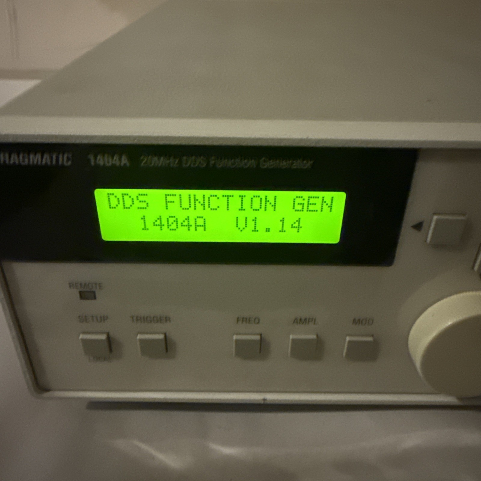 Pragmatic 1404A 20 MHz DDS Function Generator