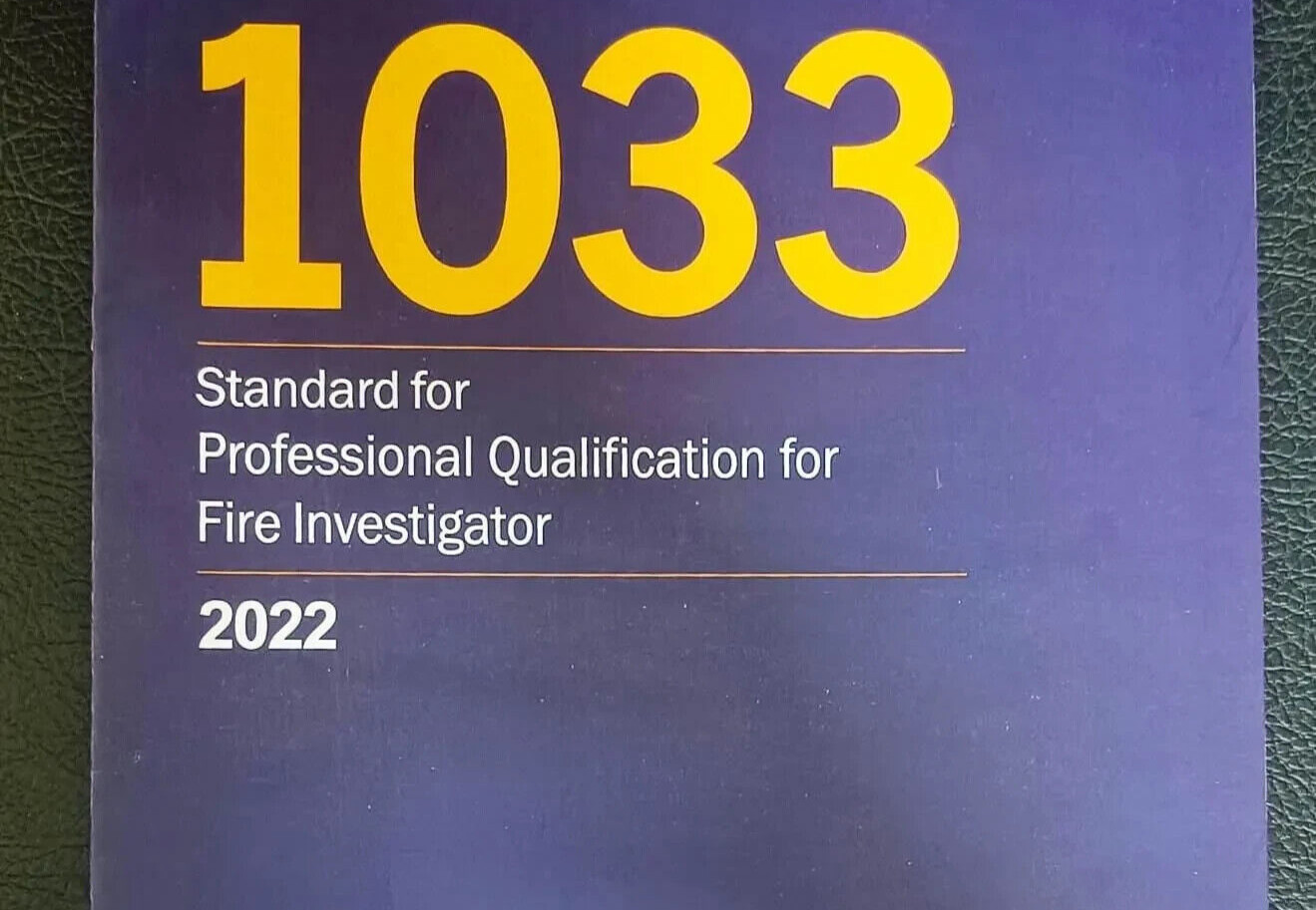 1033 Standard for Professional Qualifications USA STOCK 2022