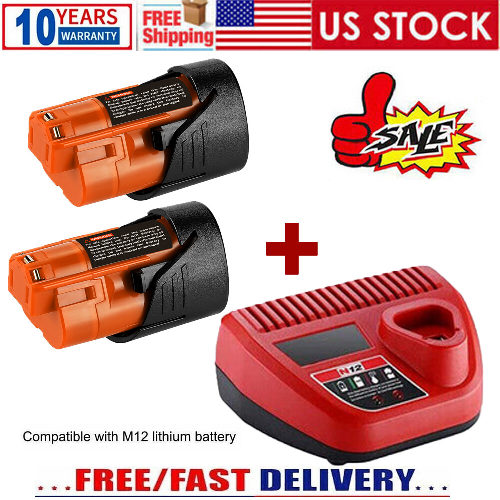Battery& NEW For M12 LITHIUM ION XC Extended Capacity 48-11-2460