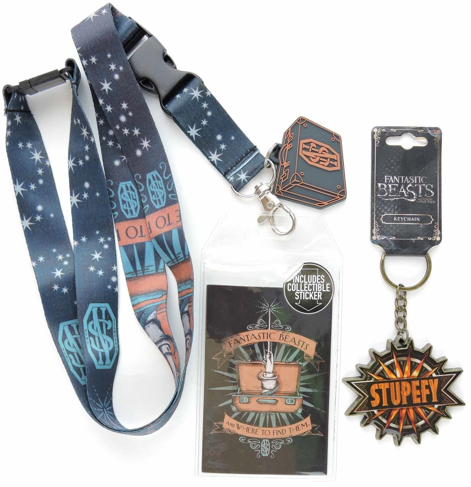 Fantastic Beasts and where to find them Lot Keychain Lanyard ID Harry Potter
