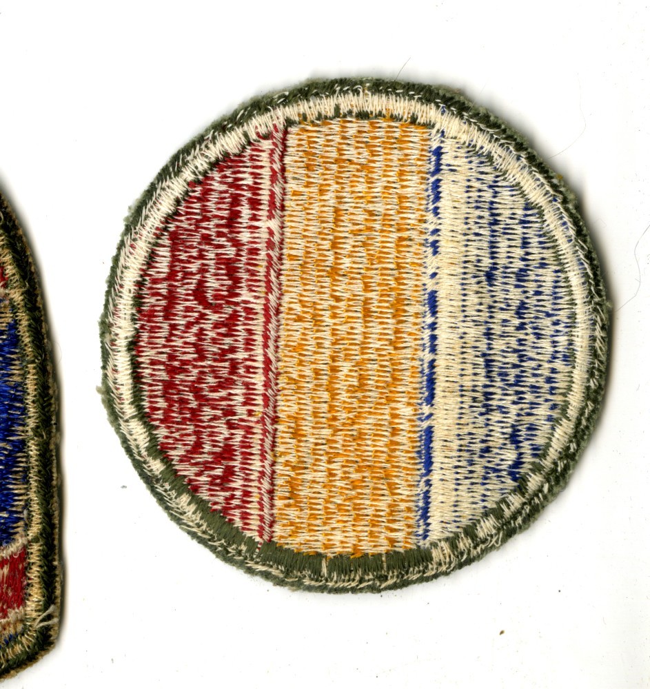 Replacement and Schools Command White Back Patch WWII Original