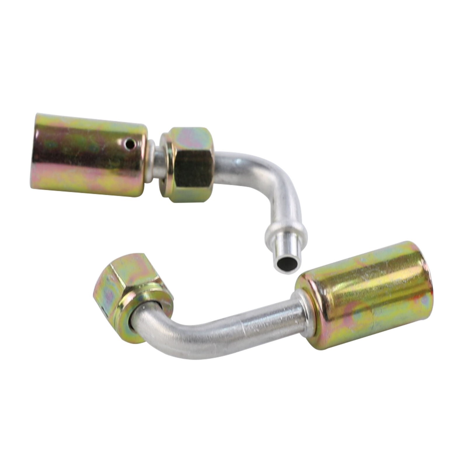 6PCS Air Conditioning #6#8#10 AC Fitting Set Female Oring Beadlock 90 Degree