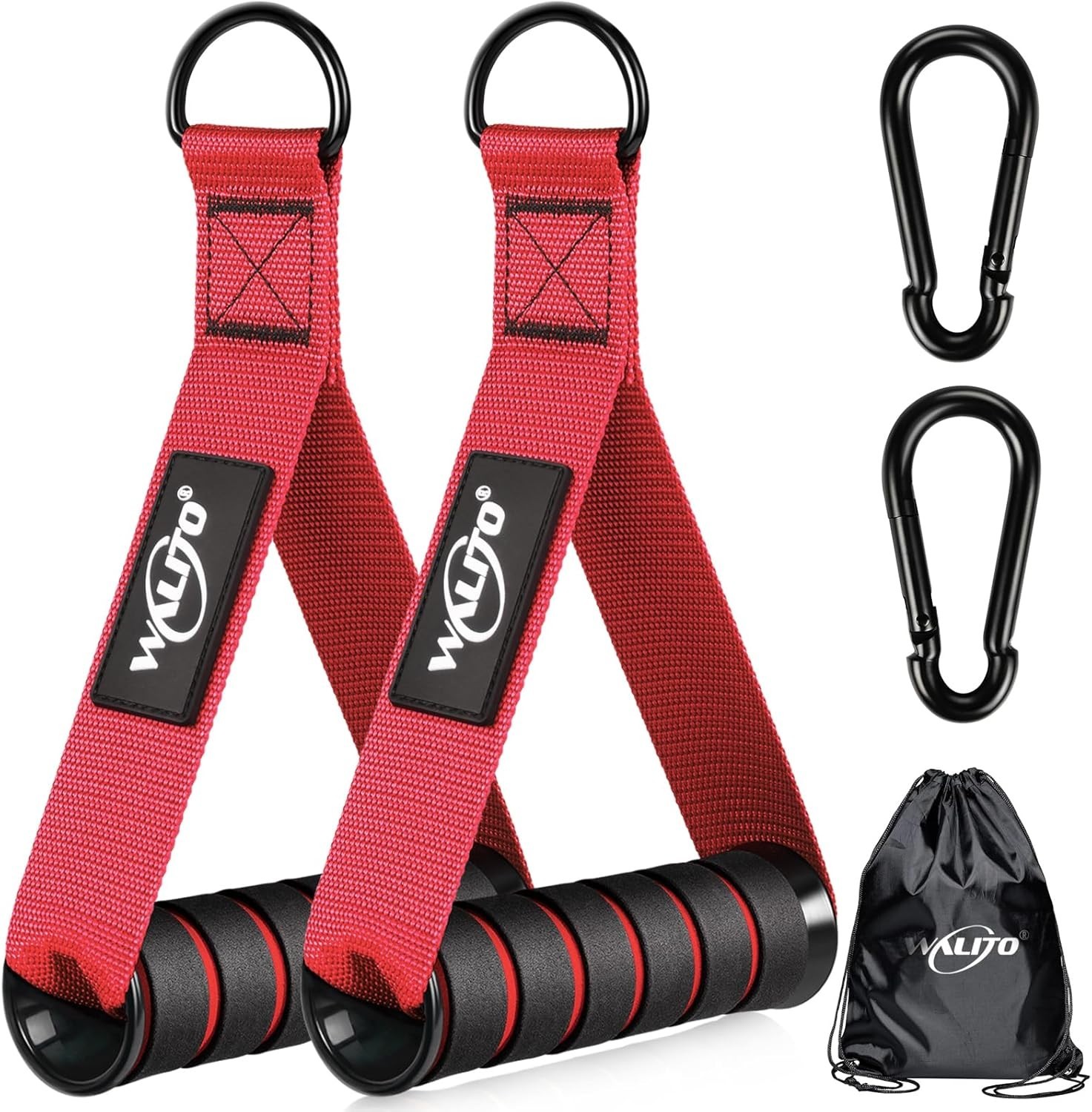 Exercise Handles, Replacement Cable Machine Attachments for Home Gym