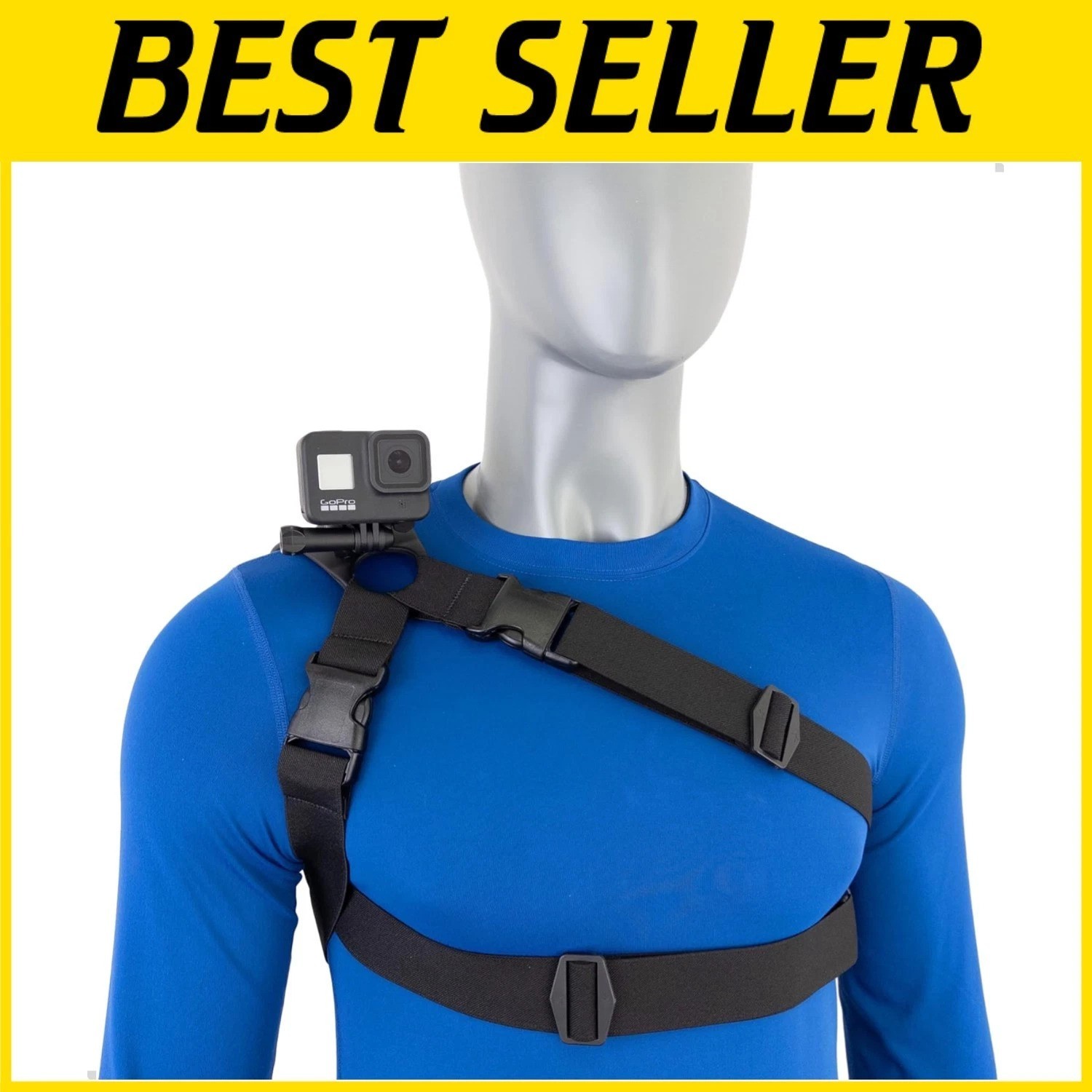 High Stability Shoulder Mount for Action Cameras-