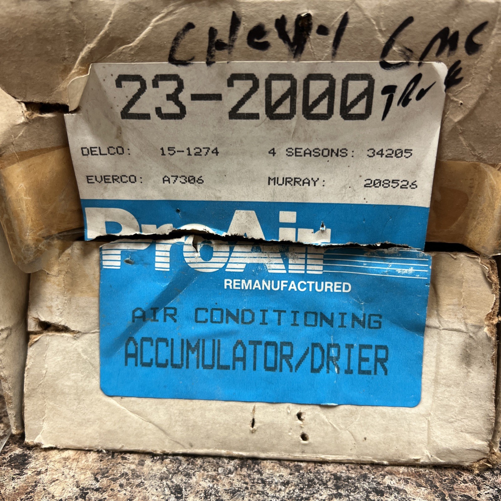NOS Remanufactured ProAir 23-2000 A/C ACCUMULATOR! Free Shipping!