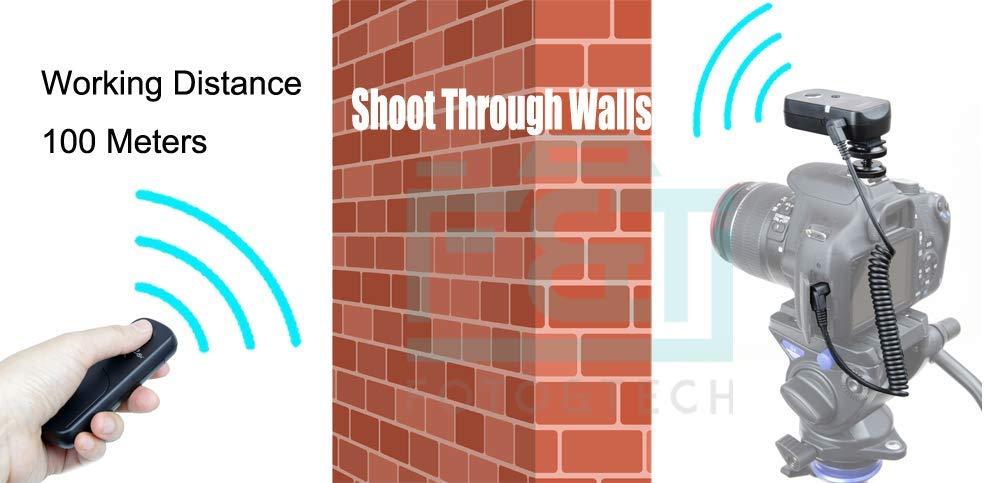 360 Angle Shutter Release Wireless Remote 100M for Nikon D5500 D7200 D7100 D5200