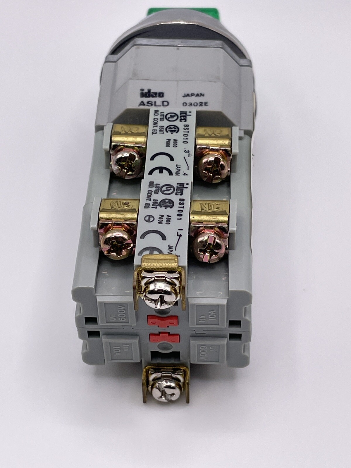 IDEC ASLD39922DN-G-24, 3 Position Selector Switch, Green Lens
