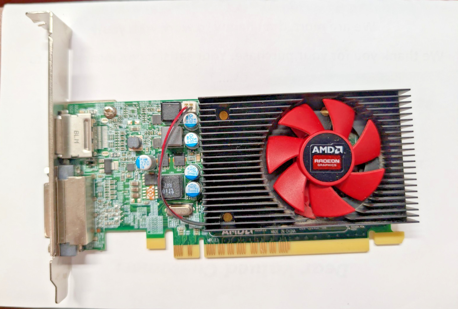 Dell AMD Radeon R5 430 2GB GDDR5 DVI DP Full Height Video Card 1X3TV 01X3TV