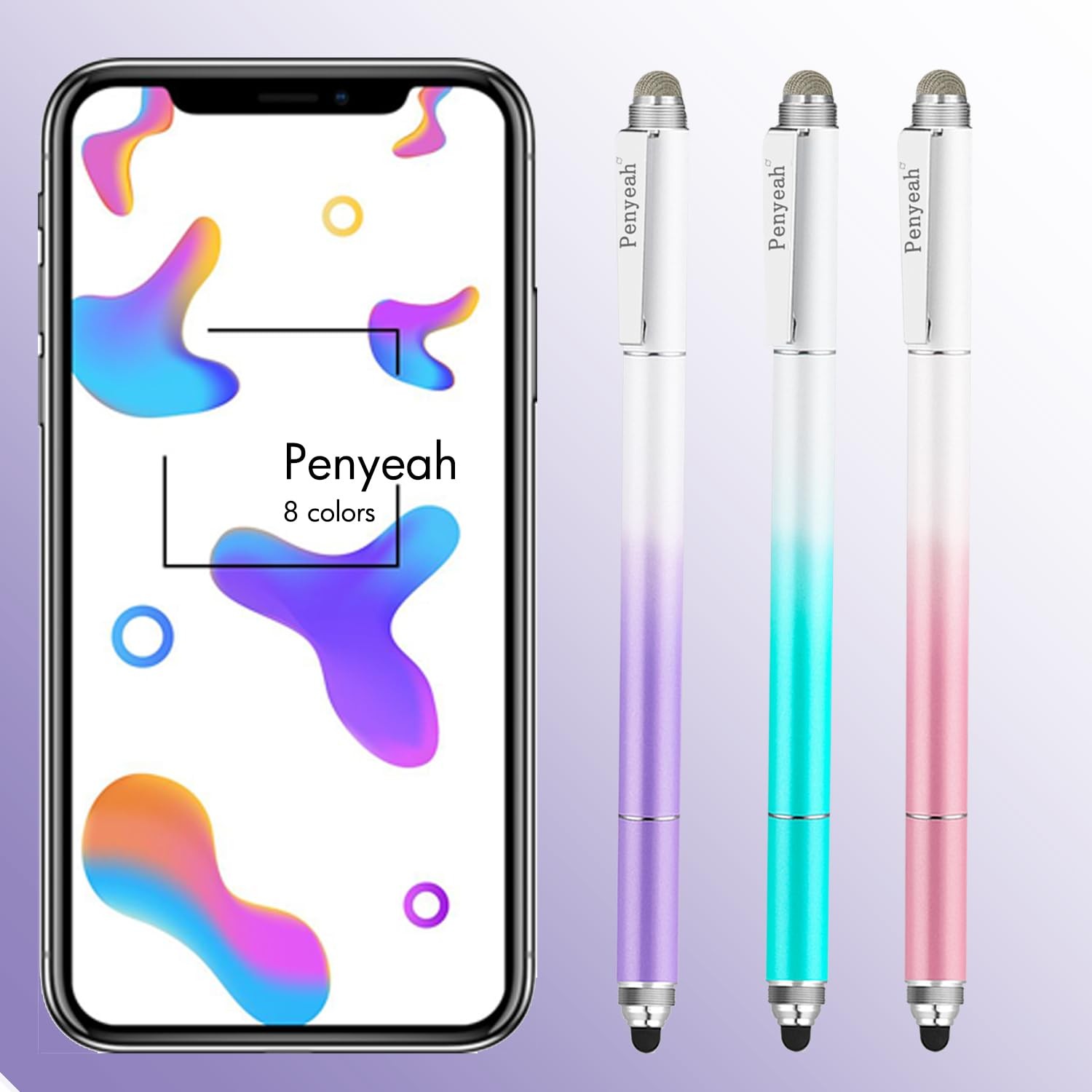 Capacitive Stylus Pen 4-in-1 Dream Blue - 4 Interchangeable Tips