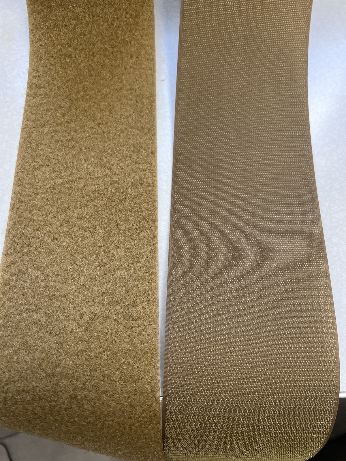 3” MIL-SPEC Coyote 498 Hook and Loop - SEW-ON TYPE - 1 YARD