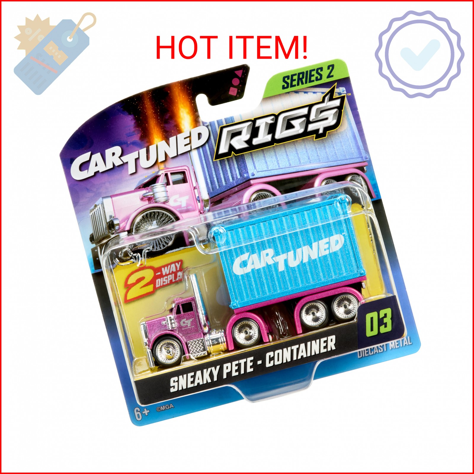 CarTuned Rig$ Container Case - Series 2 - Sneaky Pete (Pink)