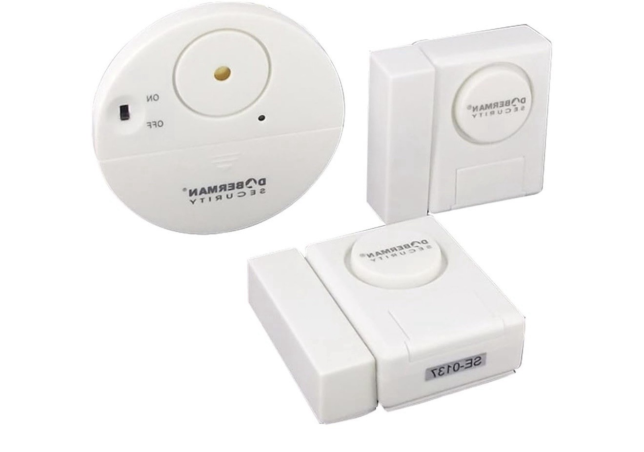 Doberman Security SE-0137 Window/Door Alarm Magnetic & Vibration Sensor 95dB