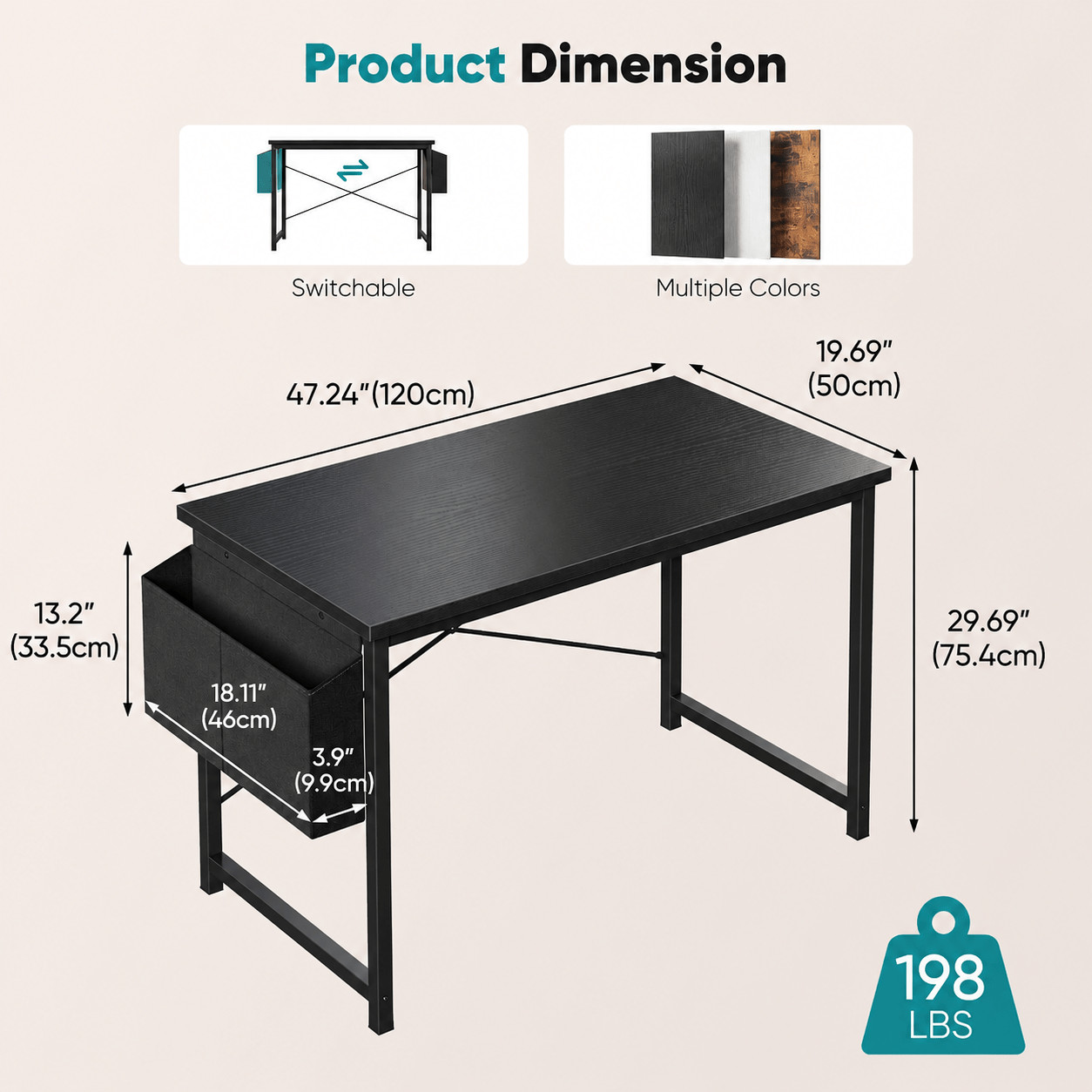 47 inch Home Office Desk