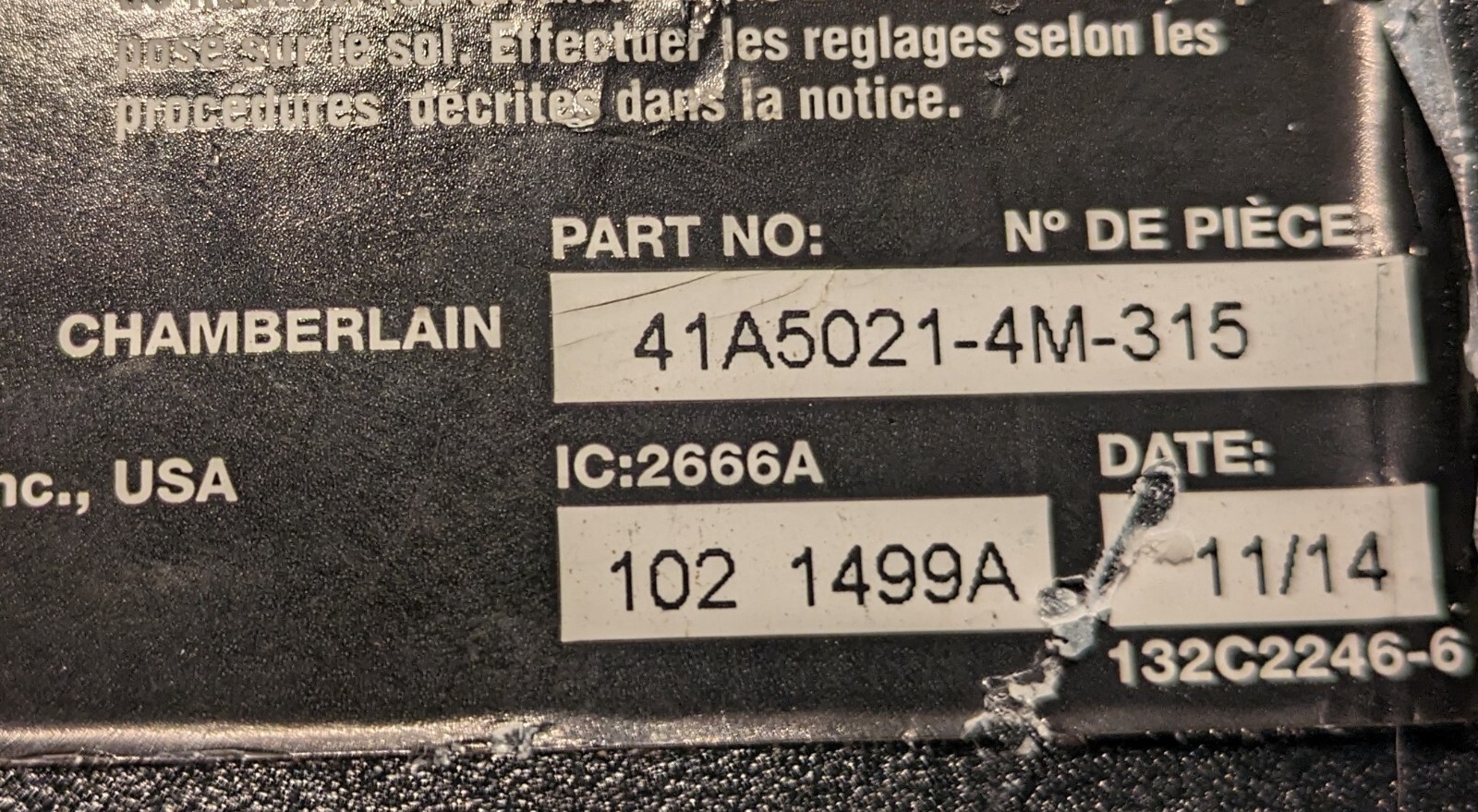 LiftMaster 41A5021-1M-315 Logic Board Mail In Repair