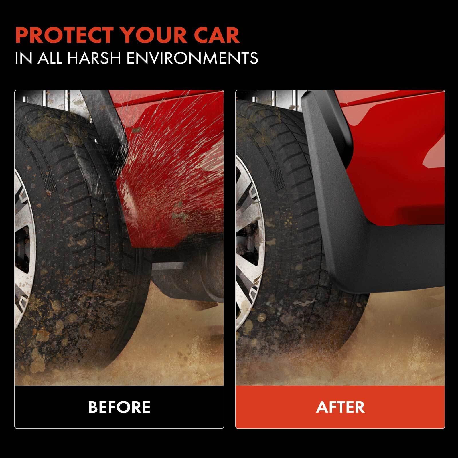 4Pcs Front & Rear Side Mud Flaps Splash Guards Fender for Honda Pilot 2023-2025