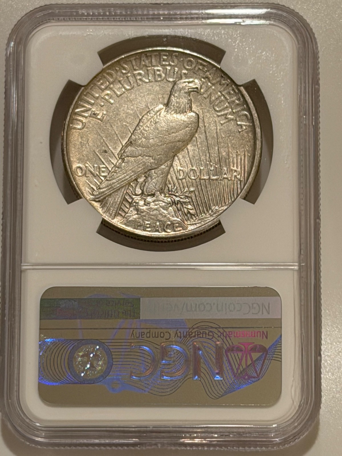 1921 Peace Silver Dollar NGC AU Details Key Date Peace