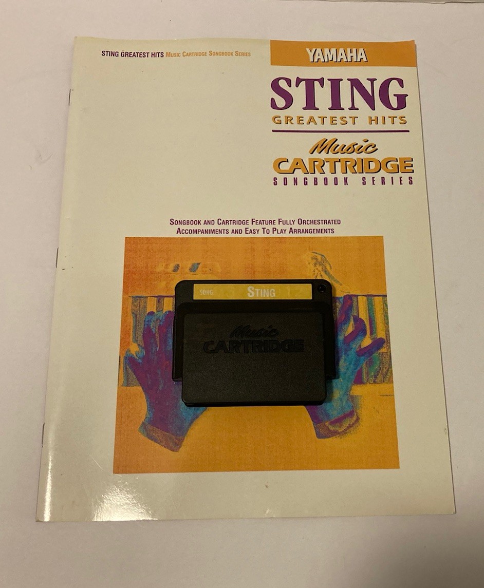 Yamaha Sting Greatest Hits Book & Music Cartridge Songbook 1996 PSR Keyboard