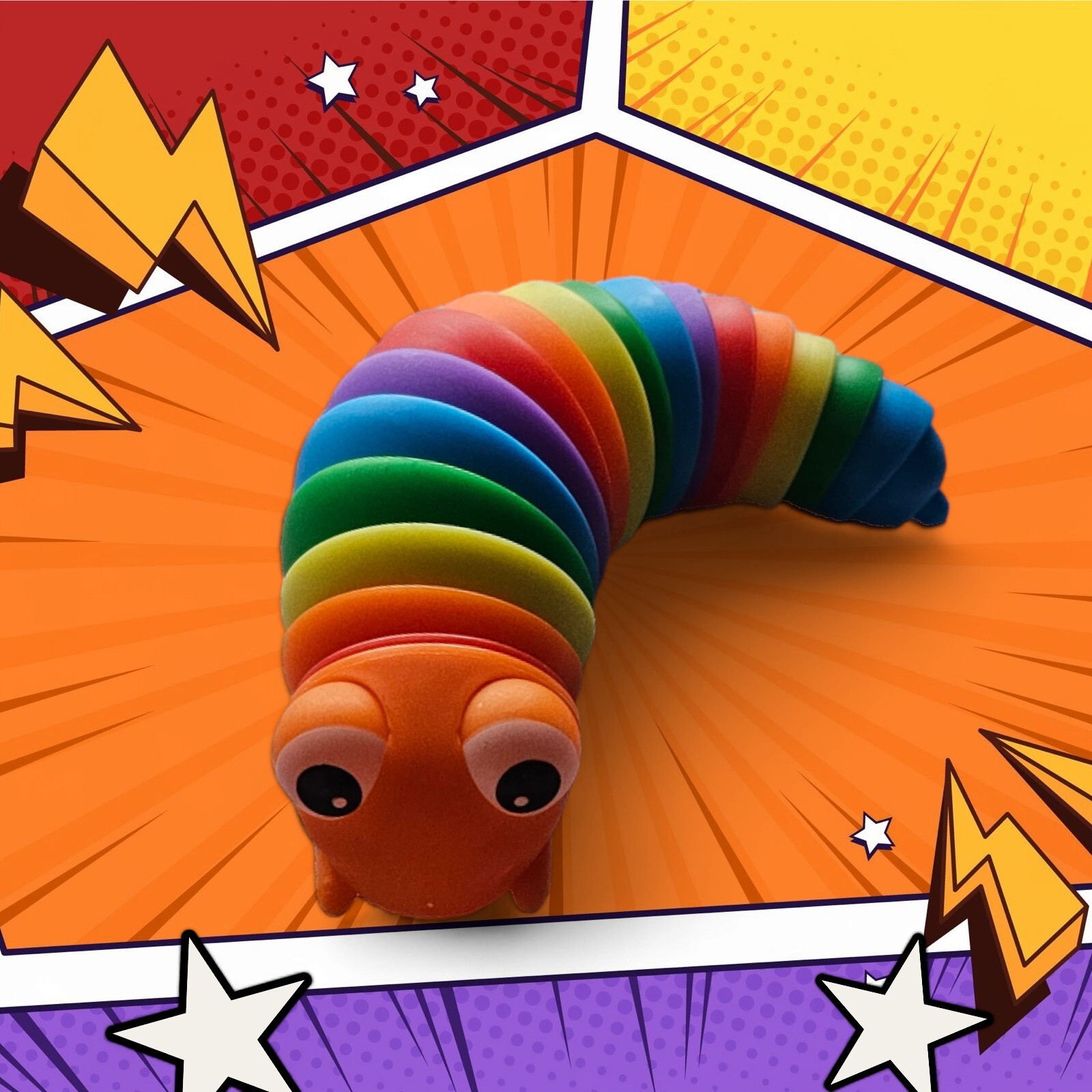 Fidget Slug Toy for Kids & Adults, 1Pc Autism Sensory Toys for Autistic Children