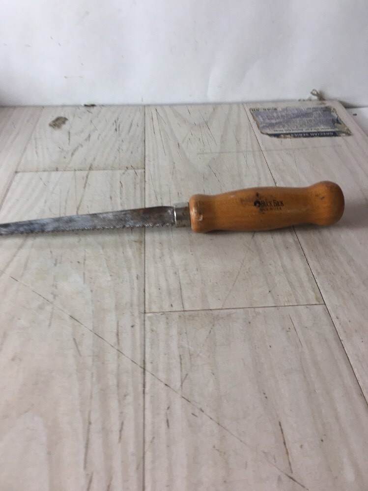 Vintage BUCK BROS. Utility Saw Wood Handle 11 1/2" Long USA Made