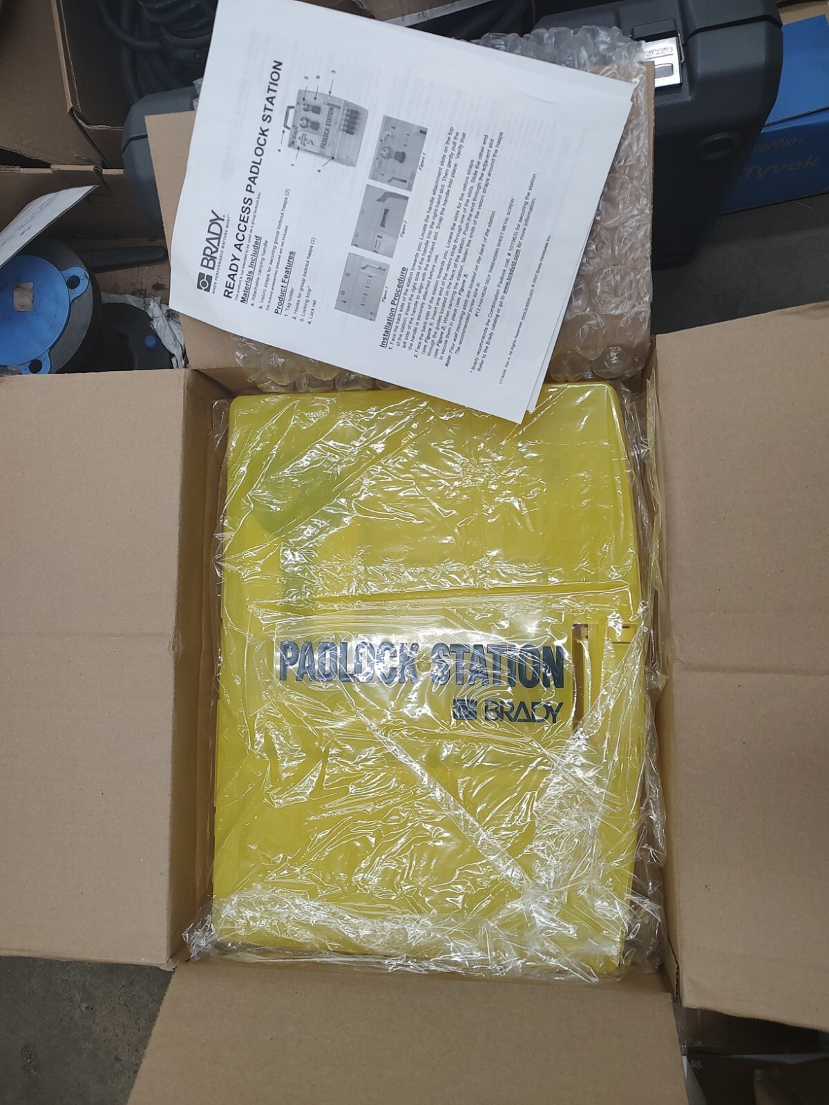 BRADY 105932  READY ACCESS PADLOCK STATION  YELLOW