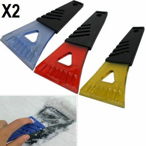 X2 ICE SCRAPER CAR VAN WINDOW WINDSCREEN FROST SNOW WINTER