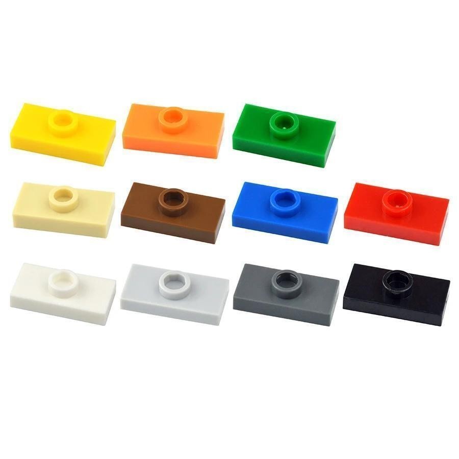 ☀️ 80X for Lego Compatible Modified 1x2 Bricks Plates Tiles With Stud 15573 3794