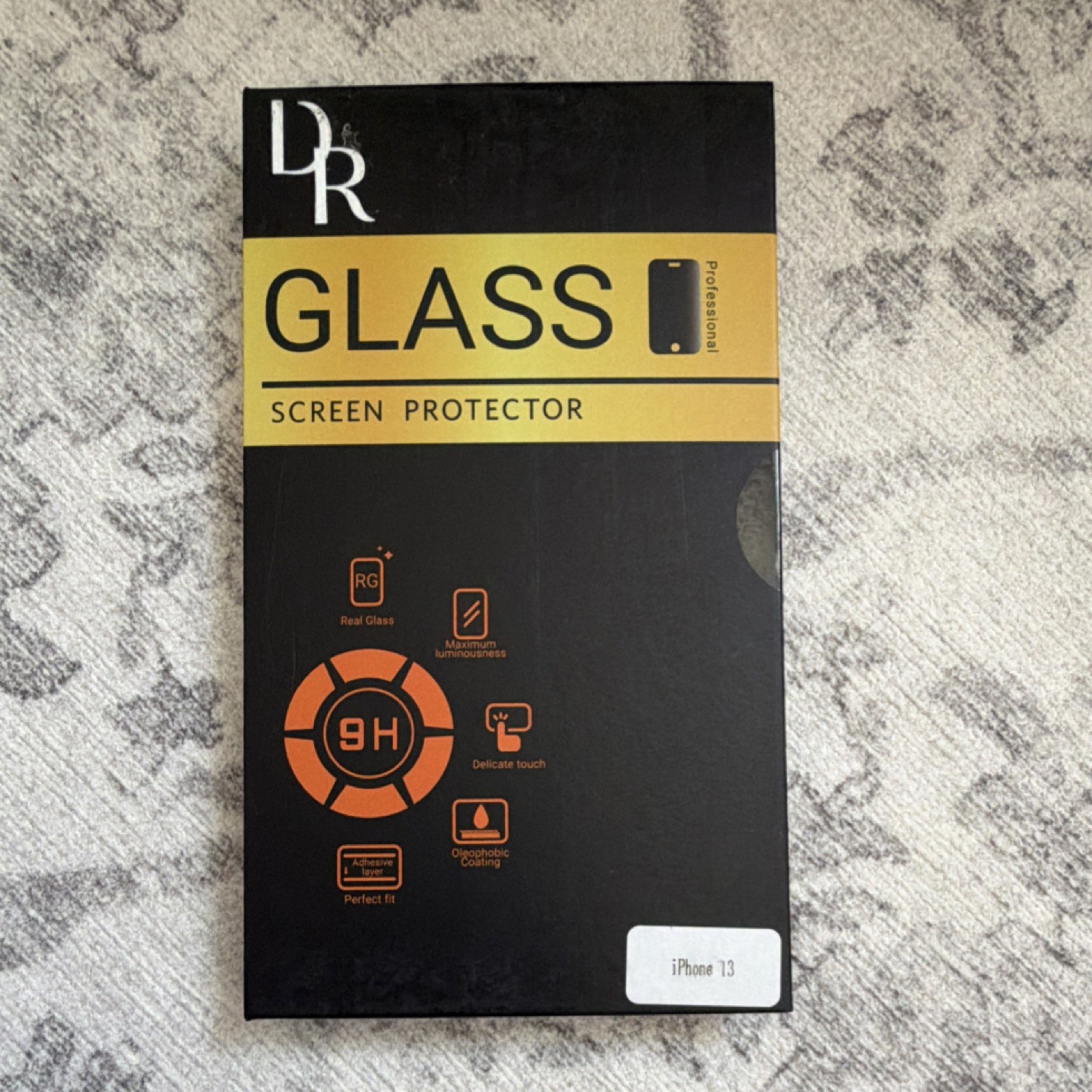 DR GREAT DEAL Tempered Glass Screen Protector Anti-Fingerprint for iPhone 13