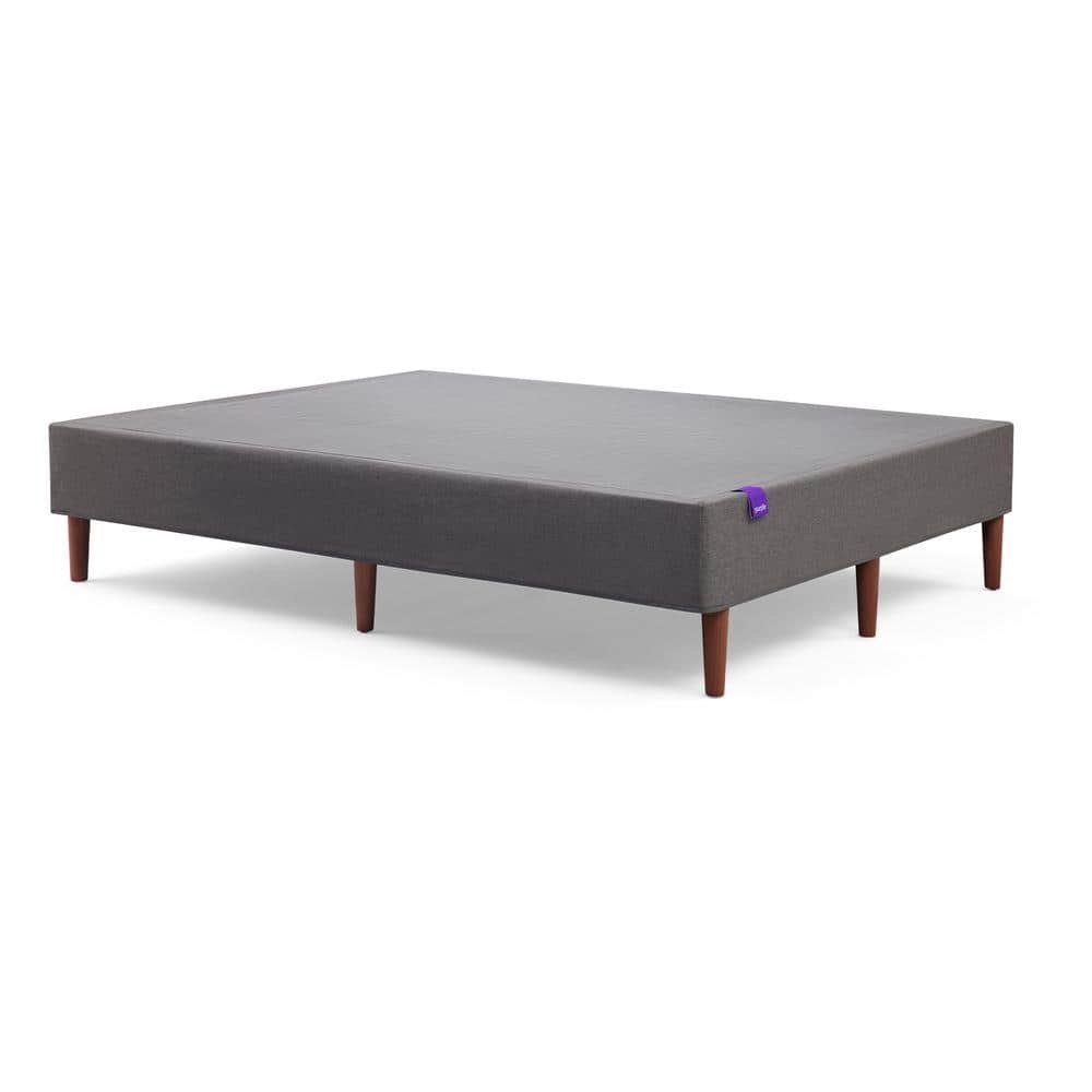 Purple Queen Bed Foundation in Charcoal Grey
