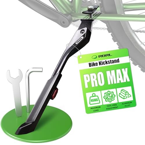 Bike Kickstand 24–29 Inch, Adjustable Center Mount Kick Stand for E-Bike,