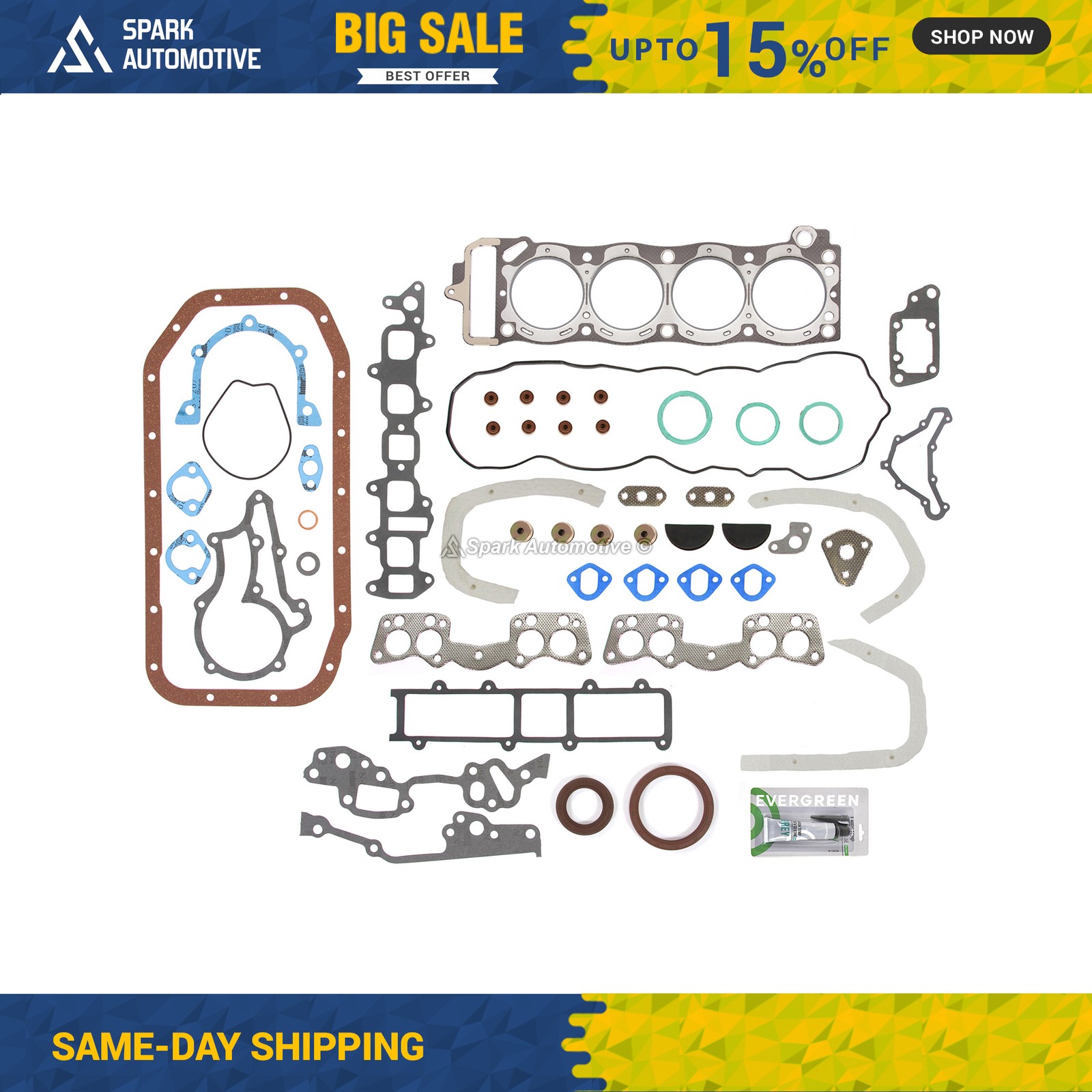 Full Gasket Set Fit 75-80 Toyota Corona Pickup Celica 2.2 20R SOHC