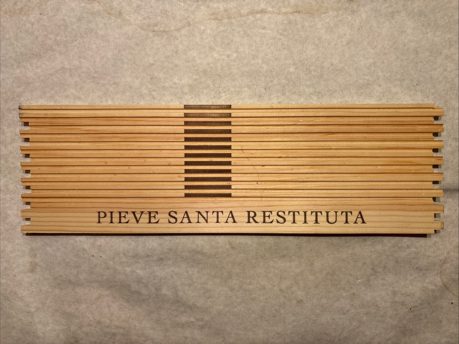 1 Rare Wine Wood Panel Pieve Santa Restituta Vintage CRATE BOX SIDE  5/26 b826