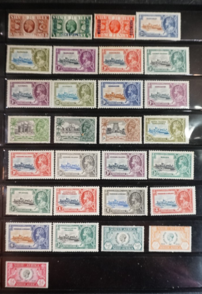 Silver Jubilee all different Mint stamps